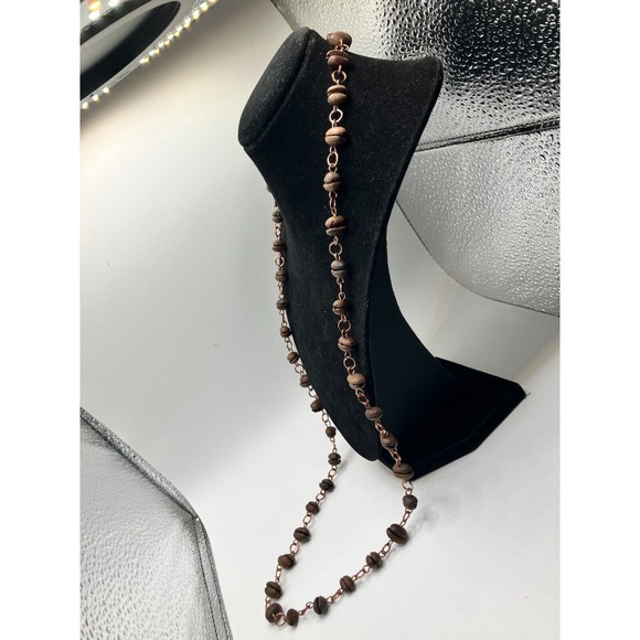 Real Coffee Beans Copper Chain 16 Inch Necklace! - Picture 3 of 7